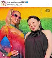 　パリス・ヒルトンと。渡辺直美のインスタグラム＠ｗａｔａｎａｂｅｎａｏｍｉ７０３（２４年６月１４日付）より 