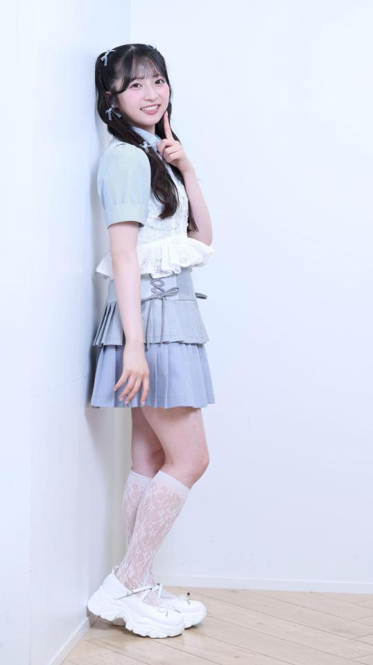 　ＡＫＢ４８の秋山由奈（撮影・金田祐二）