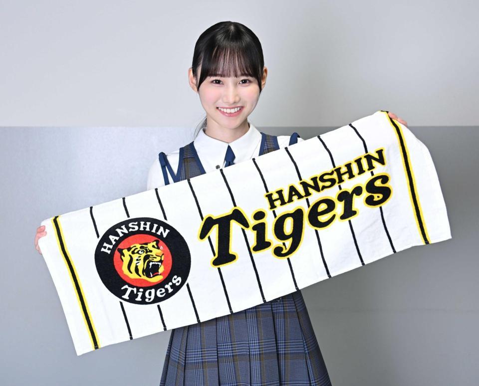 　阪神への熱い思いを語った日向坂４６・高井俐香（撮影・伊藤笙子）