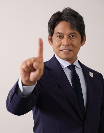 　世界陸上でスペシャルアンバサダーを務める織田裕二（撮影・西岡正）