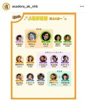 ２４週の相関図。ずっと隣にいるのに線が引かれない…。あんぱん公式インスタグラム＠ａｓａｄｏｒａ＿ａｋ＿ｎｈｋより