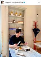 　スイーツを前にニヤニヤが止まらないｗ西島秀俊のインスタグラム＠ｈｉｄｅｔｏｓｈｉ＿ｎｉｓｈｉｊｉｍａ．ｏｆｆｉｃｉａｌ より