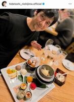 　スイーツを前にニヤニヤが止まらないｗ西島秀俊のインスタグラム＠ｈｉｄｅｔｏｓｈｉ＿ｎｉｓｈｉｊｉｍａ．ｏｆｆｉｃｉａｌ より