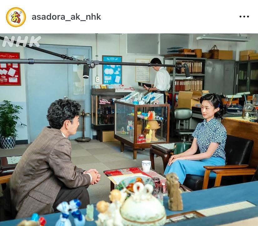 「これからの２人の関係性にも注目」と書かれた蘭子と八木の２Ｓ。あんぱん公式インスタグラム＠ａｓａｄｏｒａ＿ａｋ＿ｎｈｋより