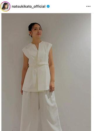 加藤夏希のインスタグラム＠ｎａｔｓｕｋｉｋａｔｏ＿ｏｆｆｉｃｉａｌ（９月７日付）より 