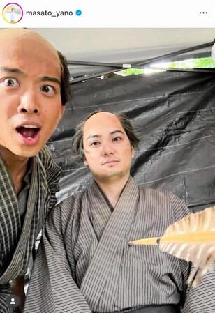 　「べらぼう」では恐怖の役柄だった矢野聖人のインスタグラム＠ｍａｓａｔｏ＿ｙａｎｏ より