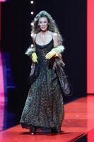 　笑顔で登場した萬田久子（撮影・金田祐二）