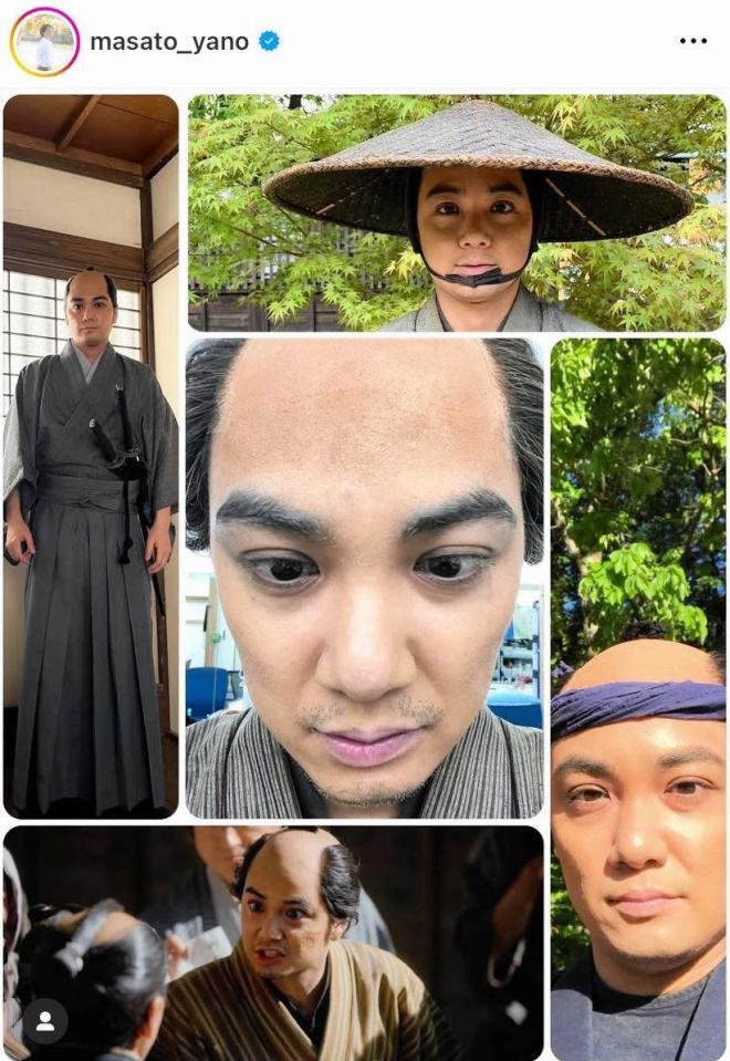 　「べらぼう」では恐怖の役柄だった矢野聖人のインスタグラム＠ｍａｓａｔｏ＿ｙａｎｏ より