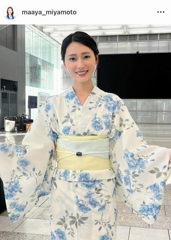 　宮本真綾アナのインスタグラム＠ｍａａｙａ＿ｍｉｙａｍｏｔｏ（８月２３日付）より