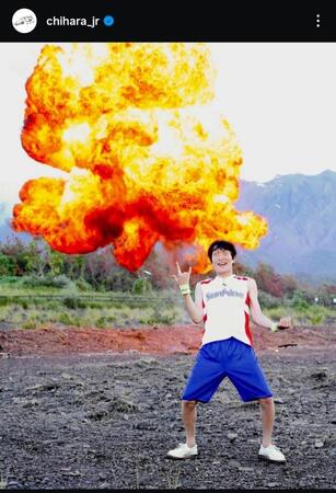 　千原ジュニアのインスタグラム＠ｃｈｉｈａｒａ＿ｊｒから 