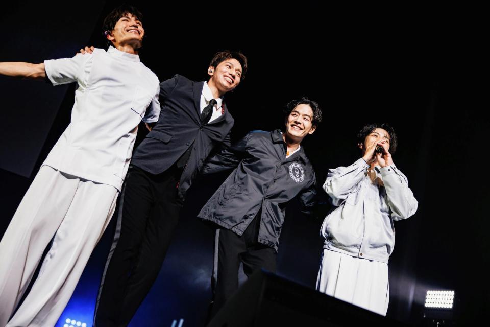 　シャッフルユニットでステージを行った（左から）鈴木渉、山本佳志、井筒雄太、橋爪健二