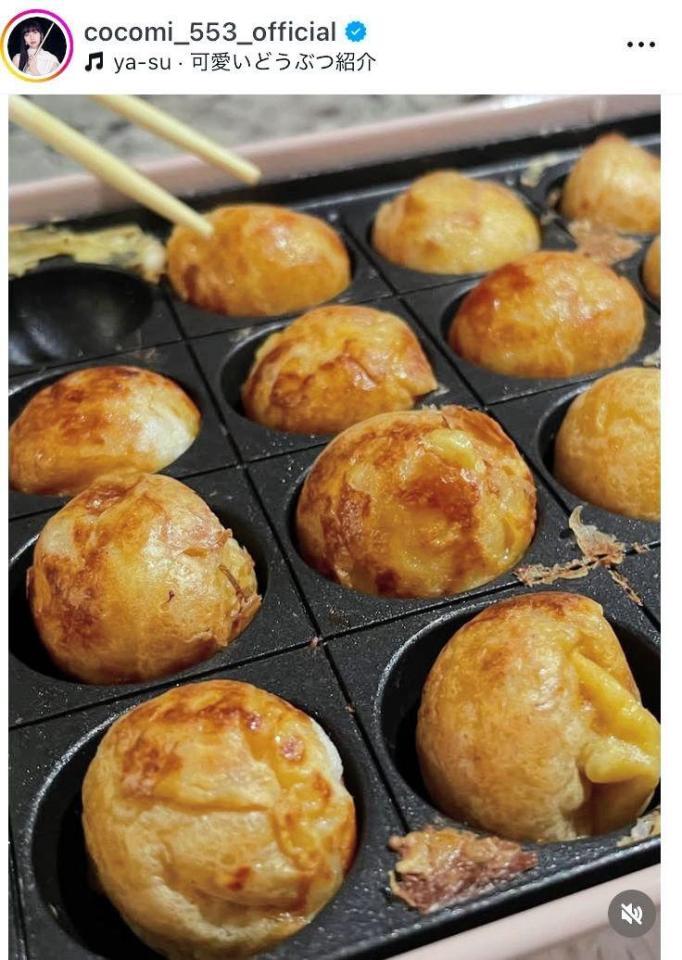 　アイナ・ジ・エンドと自宅でタコパ。Ｃｏｃｏｍｉのインスタグラム＠ｃｏｃｏｍｉ＿５５３＿ｏｆｆｉｃｉａｌ（６月３０日付）より