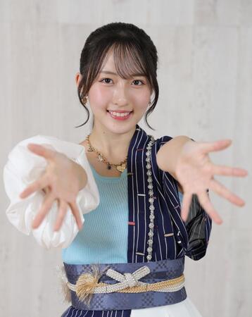 ロージークロニクルのメンバーとして活躍が期待される植村葉純＝東京・高輪のアップフロント（撮影・西岡正）