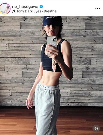 　長谷川理恵のインスタグラム＠ｒｉｅ＿ｈａｓｅｇａｗａ（９月１５日付）より 