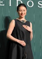 　ブルガリの展覧会に登場した井川遥（撮影・伊藤笙子）