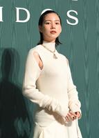 　ブルガリの展覧会に登場したのん（撮影・伊藤笙子）