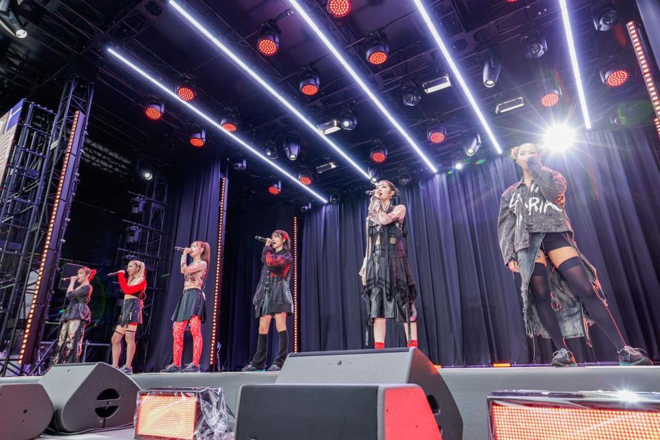 　世界陸上盛り上げライブを行ったＬｉｔｔｌｅ　Ｇｌｅｅ　Ｍｏｎｓｔｅｒ