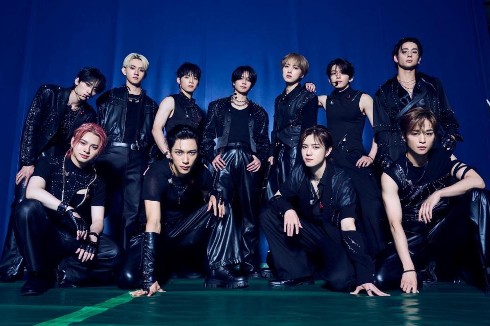 　バンテリンドームナゴヤを熱狂させたＩＮＩの（前列左から）松田迅、池﨑理人、佐野雄大、後藤威尊（後列同）許豊凡、田島将吾、木村柾哉、藤牧京介、尾崎匠海、高塚大夢、西洸人©ＬＡＰＯＮＥ　ＥＮＴＥＲＴＡＩＮＭＥＮＴ（撮影：田中聖太郎写真事務所）