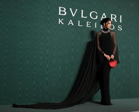 　ブルガリの展覧会に登場した森星＝１６日