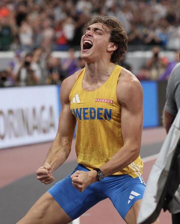 　世界記録を更新したデュプランティス＝１５日