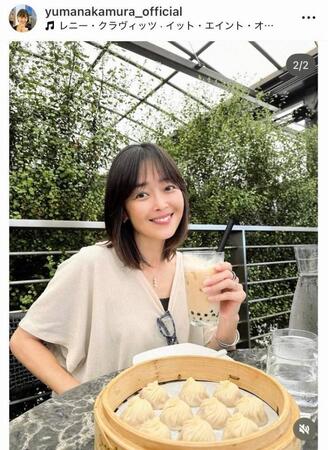 　中村由真のインスタグラム＠ｙｕｍａｎａｋａｍｕｒａ＿ｏｆｆｉｃｉａｌ（９月８日付）より