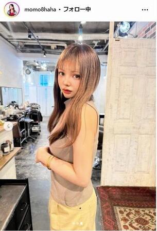 ｍｏｍｏｈａｈａのインスタグラム＠ｍｏｍｏ８ｈａｈａより