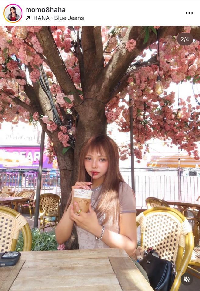 　ｍｏｍｏｈａｈａのインスタグラム＠ｍｏｍｏ８ｈａｈａより