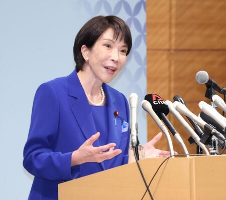 　熱弁を奮う高市早苗前経済安保相＝１９日