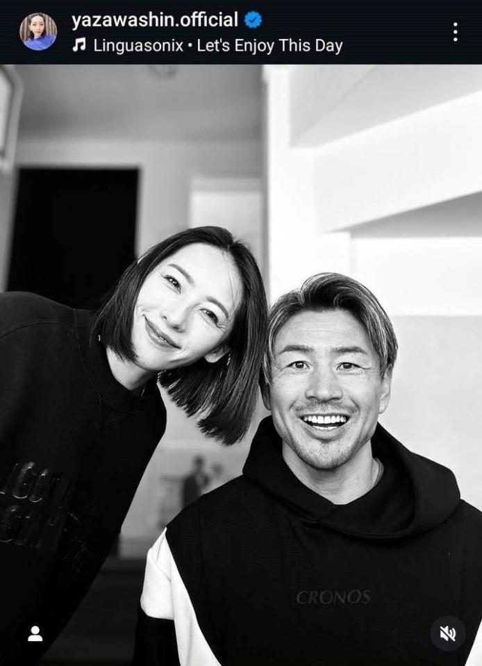 矢沢心インスタグラム（＠ｙａｚａｗａｓｈｉｎ．ｏｆｆｉｃｉａｌ）より。