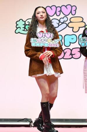 　イベントに登場したせいら（撮影・開出牧）