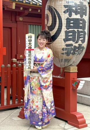 　ヒット祈願をした山口ひろみ