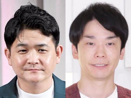 　千鳥・ノブ（左）とかまいたち・濱家隆一