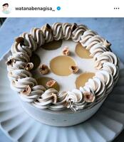 ヘーゼルナッツのケーキ。渡邊渚のインスタグラム＠ｗａｔａｎａｂｅｎａｇｉｓａ＿（９月２２日付）より