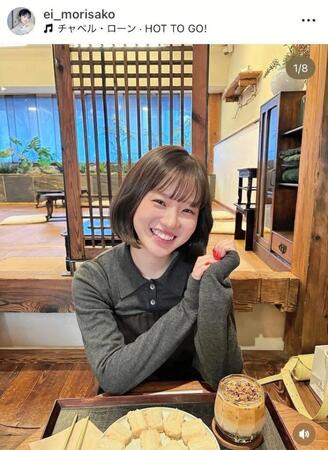 韓国旅行で。２月の森迫永依のインスタグラム＠ｅｉ＿ｍｏｒｉｓａｋｏより