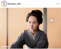 恋川春町の妻しず役の谷村美月。大河ドラマ「べらぼう～蔦重栄華乃夢噺～」公式インスタグラム＠ｂｅｒａｂｏｕ＿ｎｈｋより