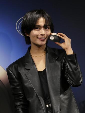 　撮影に応じる大西流星