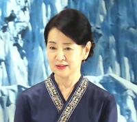 　映画「てっぺんの向こうにあなたがいる」の完成披露試写会に出席した吉永小百合