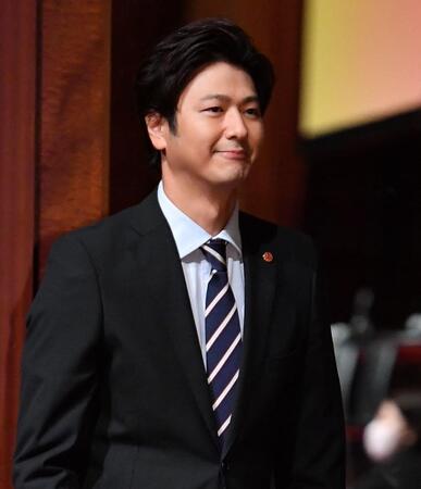 　イベントに登場した速水もこみち（撮影・開出牧）