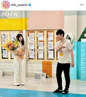 　透明感がすごい…。前髪を下ろした今田美桜。あさイチのインスタグラム＠ｎｈｋ＿ａｓａｉｃｈｉより