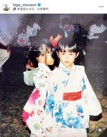 　「５才くらい」でも美少女ぶりは明白。比嘉愛未のインスタグラム＠ｈｉｇａ＿ｍａｎａｍｉより