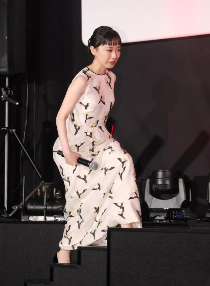 　公開前日祭に登場した芦田愛菜（撮影・石井剣太郎）