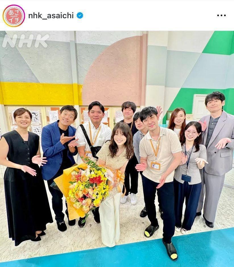 　透明感がすごい…。前髪を下ろした今田美桜。あさイチのインスタグラム＠ｎｈｋ＿ａｓａｉｃｈｉより