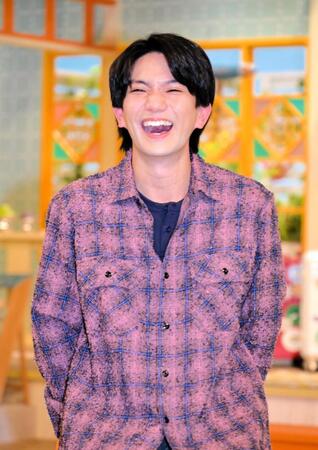 　「サタデープラス」に出演するＡえ！ｇｒｏｕｐ・正門良規（撮影・金居みつよし）