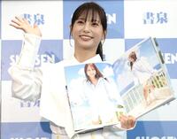 　笑顔を見せる林祐衣（撮影・吉澤敬太）