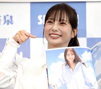 　笑顔を見せる林祐衣（撮影・吉澤敬太）