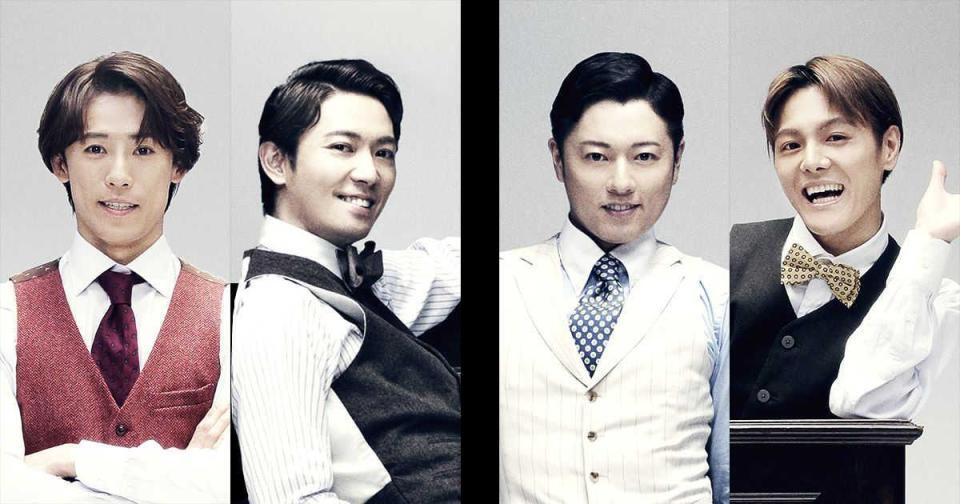 　（左から）越岡裕貴、辰巳雄大／原田優一、室龍太