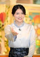 　「サタデープラス」に出演するＭＢＳ清水麻椰アナウンサー（撮影・金居みつよし）