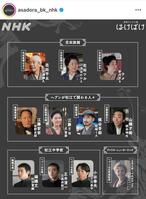 　人物紹介図。朝ドラ「ばけばけ」公式のインスタグラム＠ａｓａｄｏｒａ＿ｂｋ＿ｎｈｋより