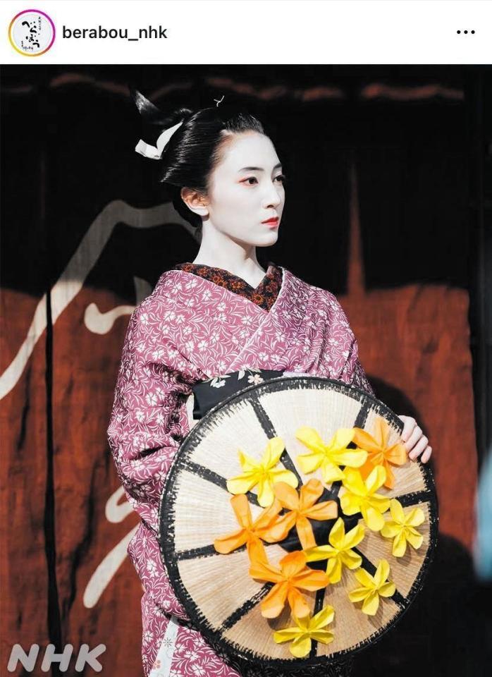 雰囲気違う？花魁時代。大河ドラマ「べらぼう～蔦重栄華乃夢噺～」のインスタグラム＠ｂｅｒａｂｏｕ＿ｎｈｋより