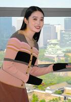 　「ばけばけ」で天下取り！？　大阪城を望むＮＨＫ大阪放送局でインタビューに応じる連続テレビ小説のヒロイン・高石あかり（撮影・金居みつよし）
